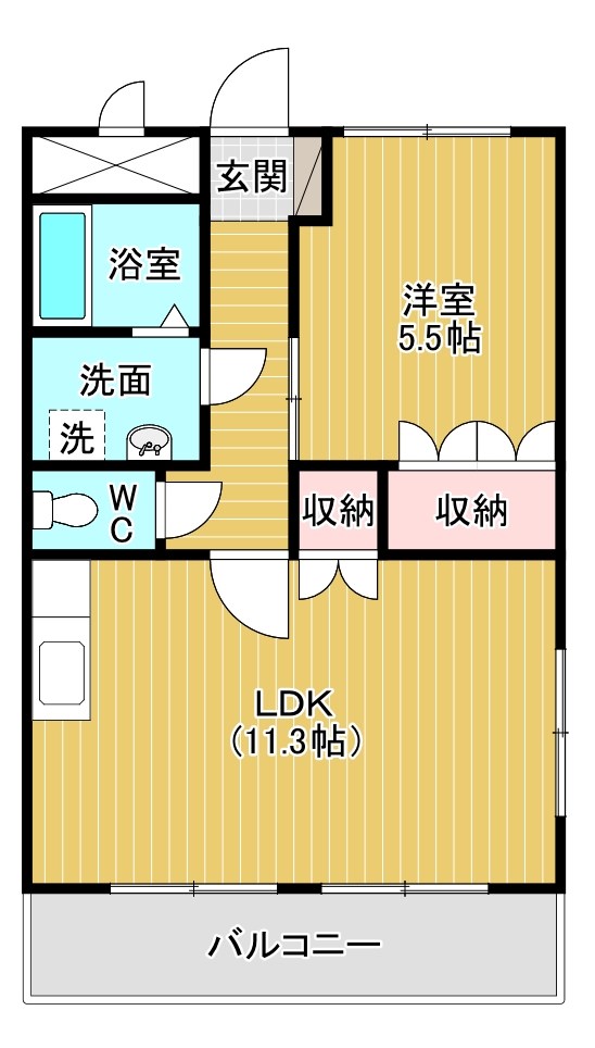 グランツ 101号室 間取り