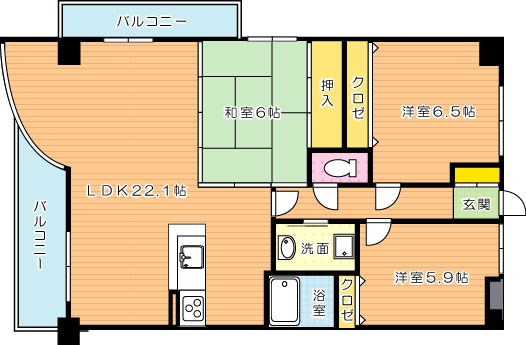 珪州館Ⅲ  間取り図