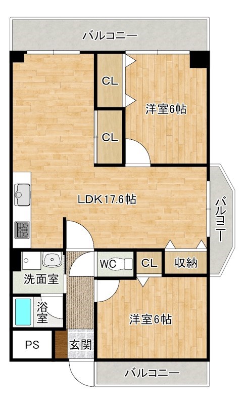 ギャラン中井 間取り図