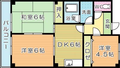 パークハイツ足立 間取り図