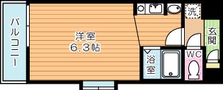 ベルガ中津口 310号室 間取り