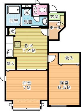 ヴィオラＭ 103号室 間取り