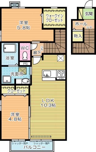 クラポンテＭ 間取り図