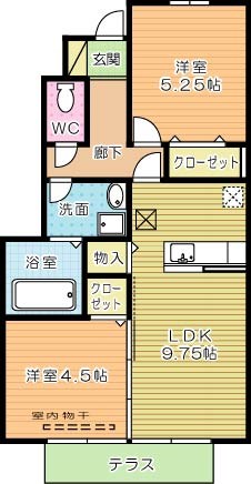 ヴァレーレ若園 101号室 間取り