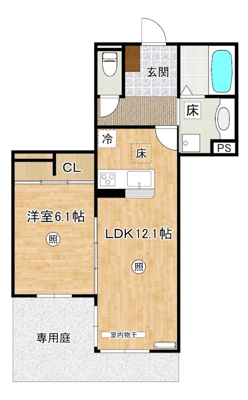 リシェス祇園 間取り図