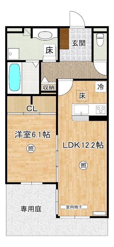 リシェス祇園 間取り図