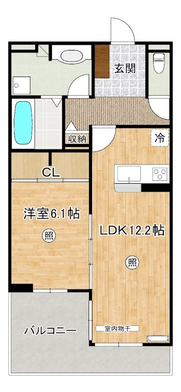 リシェス祇園 間取り図