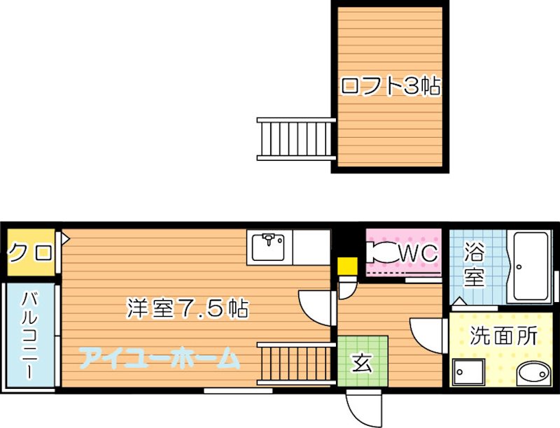 INVEST町上津役 間取り図