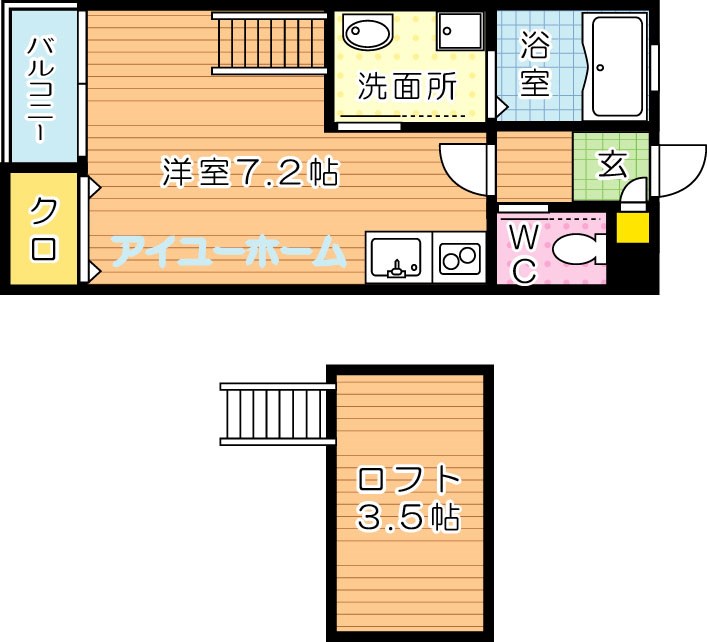 INVEST町上津役 間取り図