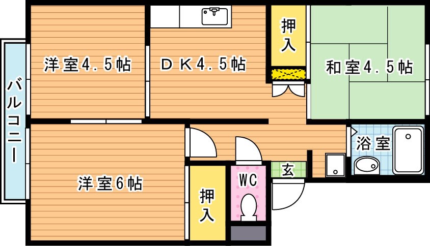 Renatus永犬丸西（レナトゥス永犬丸西）  間取り