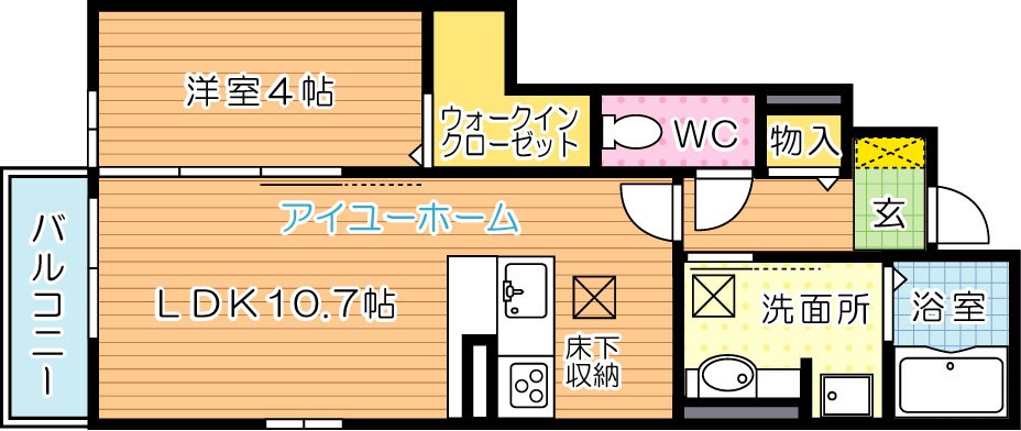 メゾンソレイユ折尾 間取り図