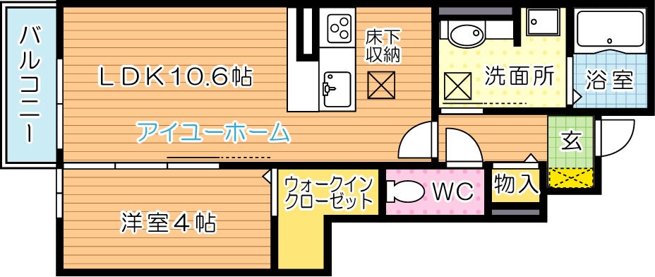 メゾンソレイユ折尾 間取り図