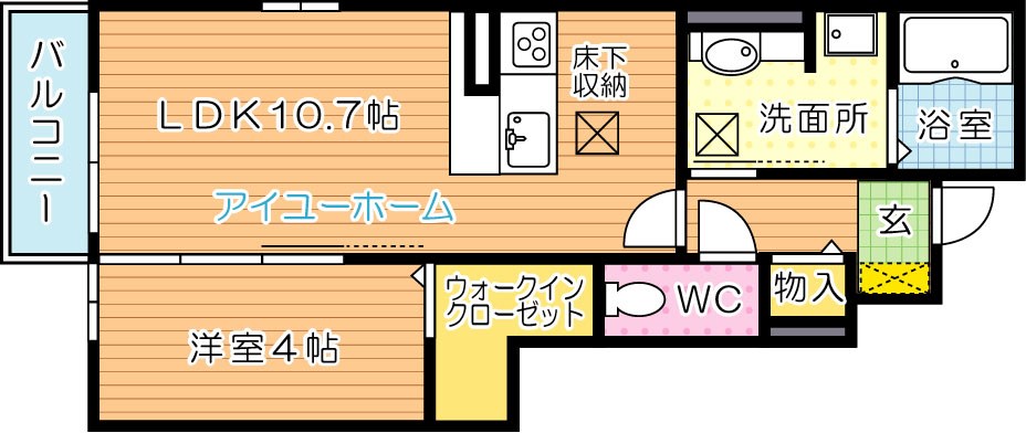 メゾンソレイユ折尾 間取り図