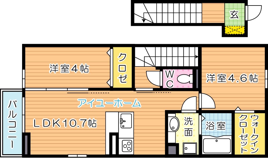 メゾンソレイユ折尾 間取り図