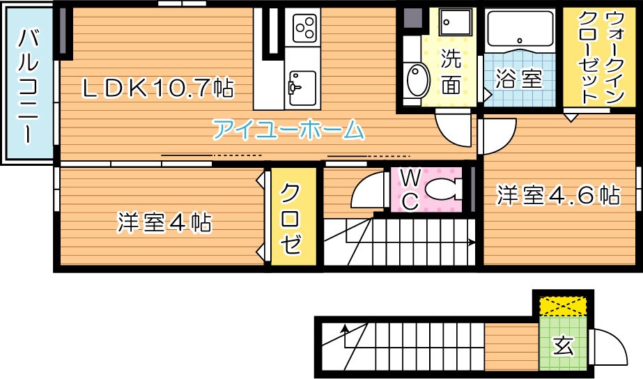 メゾンソレイユ折尾 間取り