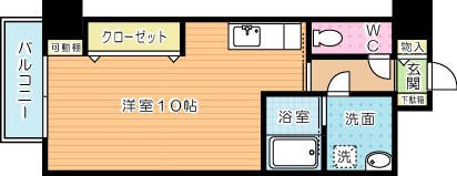 コートハウス中島通り 1002号室 間取り