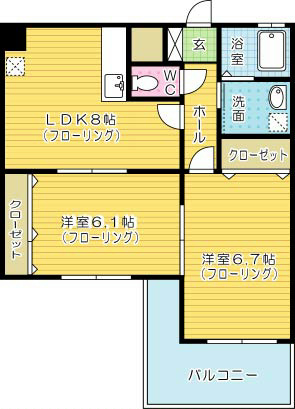 Ｆｅｌｔ５１５（フェルト５１５） 間取り図