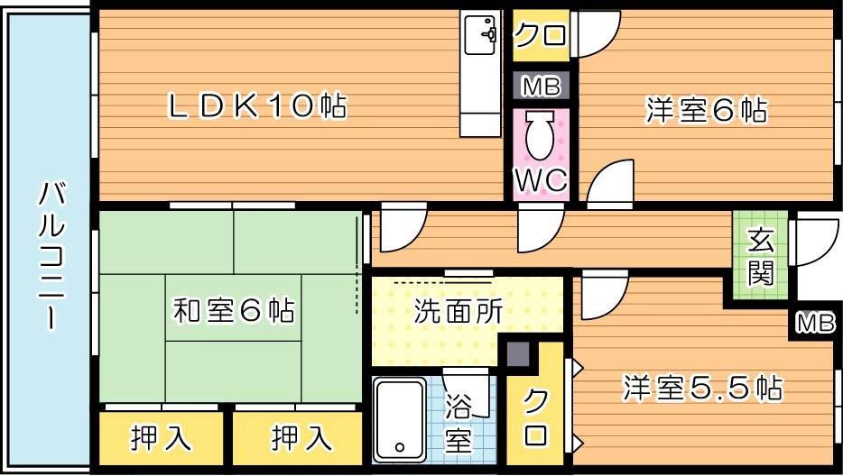 エクセル青葉台Ⅱ 間取り図