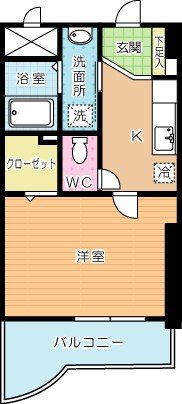 ボニート到津 102号室 間取り