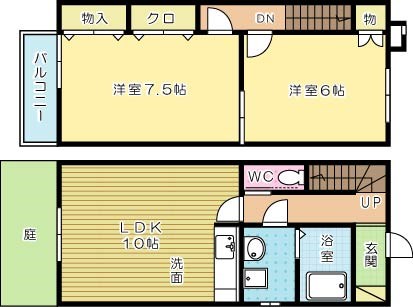 エコ倶楽部蒲生Ⅱ 間取り図