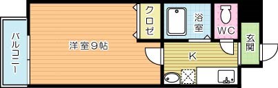 アリエス城野 1106号室 間取り