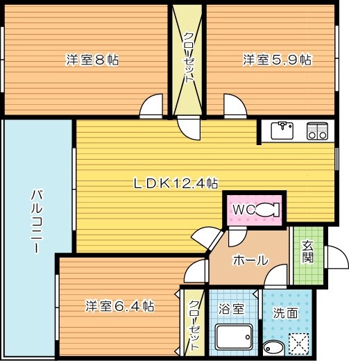 ＡＮＥＳＹＳ（アネシス） 702号室 間取り