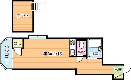 ジュネス戸畑駅前  301号室 間取り