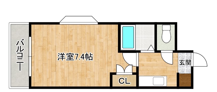 リファレンス南小倉    602号室 間取り