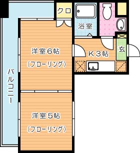 ロイヤルキャッスル 804号室 間取り
