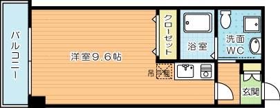 ハイコート浅野 502号室 間取り
