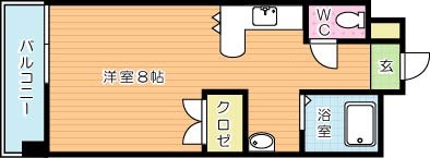 プレアール井堀 302号室 間取り