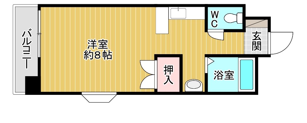 プレアール井堀 307号室 間取り