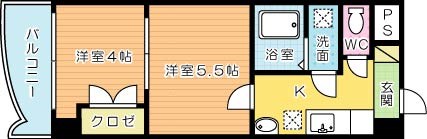 ロイヤルマジェスティ 1004号室 間取り