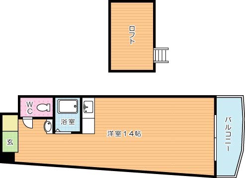 サンシティ日明  608号室 間取り