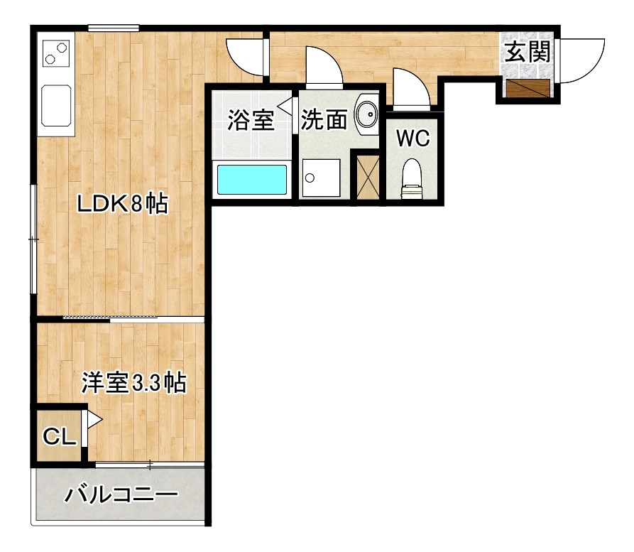 フェリシティ三萩野 間取り図