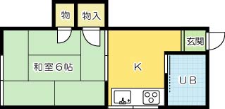 ハイツかたの  間取り