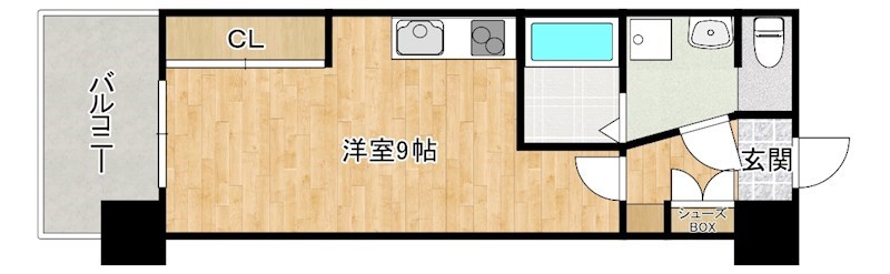 CPタワー 1606号室 間取り