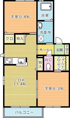 ＭＡＳＴ緑ヶ丘　Ｅ棟 間取り図