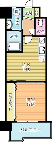 ADVANCE718（アドバンス718） 1005号室 間取り