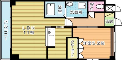 プリオールＡ 間取り図