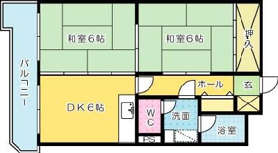 ハイツ京霧ヶ丘　  間取り図