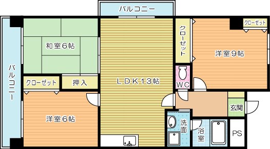 フルーレ嵐山 間取り図