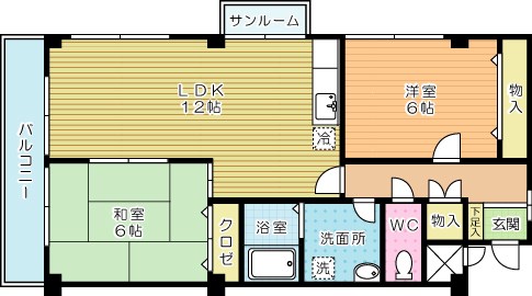 パークハイツ足立 304号室 間取り