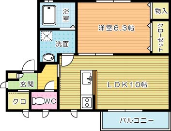 ＭＡＳＴ緑ヶ丘　Ｆ棟  間取り図