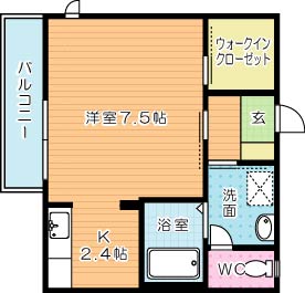 プランドールⅡ  203号室 間取り