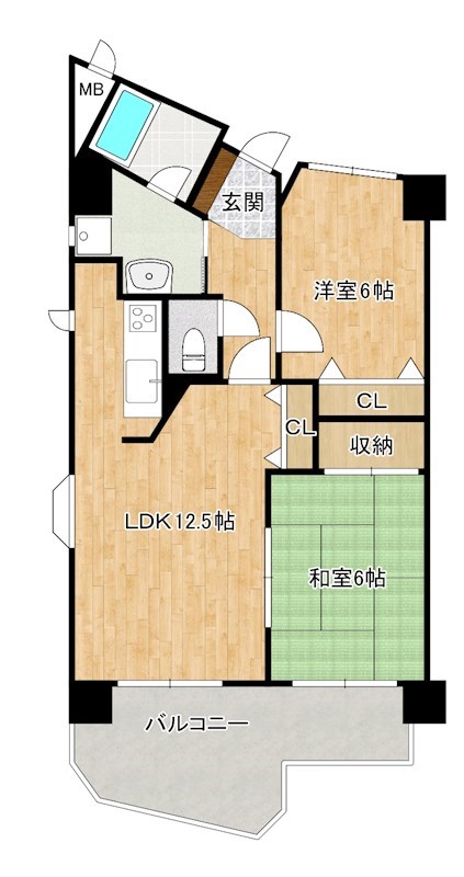 ピュアライフ田町 504号室 間取り