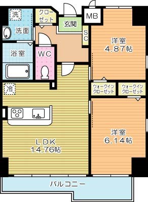 ピュアライフ金田 903号室 間取り