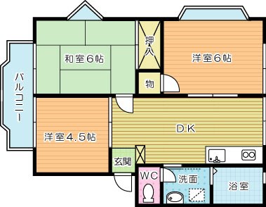 ウィンディアＫ 間取り図