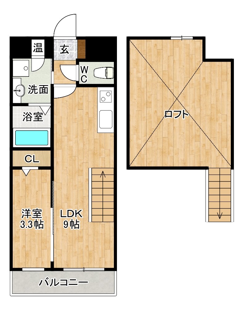 エリオスコート小倉  間取り図