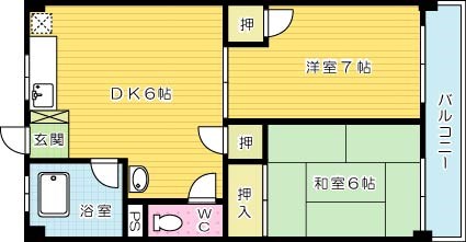 オアシス三萩野  間取り図